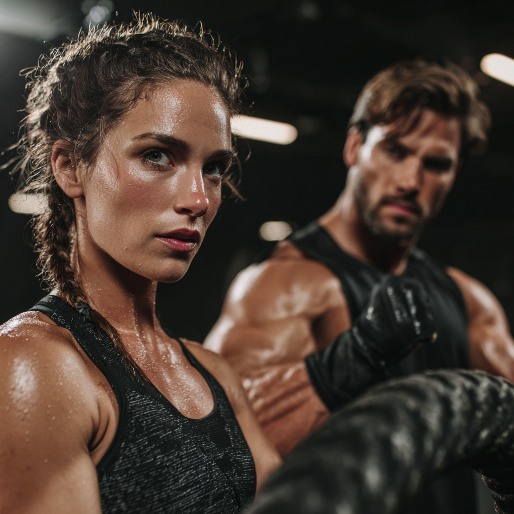 Romanian men and women of different ages practicing gentle core strengthening exercises in an outdoor park setting, all looking relaxed and focused on their wellness journey